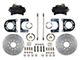 LEED Brakes Rear Disc Brake Conversion Kit with MaxGrip XDS Rotors for Ford New Style Torino 9-Inch Large Bearing Rear Axles; Black Calipers (58-71 Thunderbird)