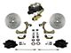LEED Brakes Manual Front Disc Brake Conversion Kit with Side Mount Valve and MaxGrip XDS Rotors; Black Calipers (55-57 150, 210, Bel Air, Nomad w/ Front Disc & Rear Drum Brakes)