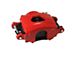 LEED Brakes Manual Front Disc Brake Conversion Kit with Side Mount Valve and MaxGrip XDS Rotors; Red Calipers (55-57 150, 210, Bel Air, Nomad w/ 4-Wheel Disc Brakes)