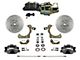 LEED Brakes Power Front Disc Brake Conversion Kit with Adjustable Valve and MaxGrip XDS Rotors; Zinc Plated Calipers (55-57 150, 210, Bel Air, Nomad)