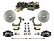 LEED Brakes Power Front Disc Brake Conversion Kit with Side Mount Valve and MaxGrip XDS Rotors; Zinc Plated Calipers (55-57 150, 210, Bel Air, Nomad w/ Front Disc & Rear Drum Brakes)