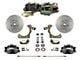 LEED Brakes Power Front Disc Brake Conversion Kit with Side Mount Valve and MaxGrip XDS Rotors; Zinc Plated Calipers (55-57 150, 210, Bel Air, Nomad w/ 4-Wheel Disc Brakes)