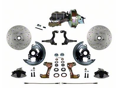 LEED Brakes Power Front Disc Brake Conversion Kit with 9