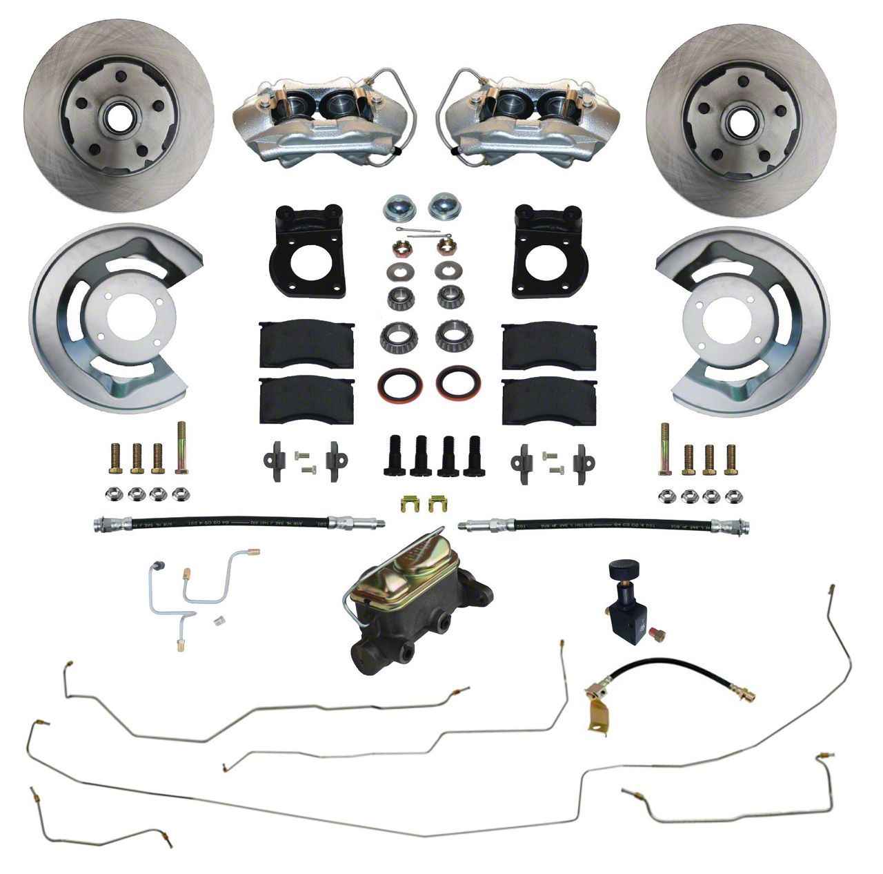 LEED Brakes Ecklers Manual Front Disc Brake Conversion Kit with Master