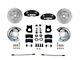 LEED Brakes MaxGrip Lite 4-Piston Front Spindle Mount Disc Brake Conversion Kit with MaxGrip XDS Rotors; Black Calipers (64-69 V8 Mustang w/ Front Drum Brakes)