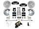 LEED Brakes MaxGrip Lite 4-Piston Manual Front Disc Brake Conversion Kit with MaxGrip XDS Rotors; Black Calipers (64-66 V8 Mustang w/ 5-Lug)