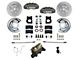 LEED Brakes MaxGrip Lite 4-Piston Manual Front Disc Brake Conversion Kit with MaxGrip XDS Rotors; Anodized Calipers (64-66 V8 Mustang w/ 5-Lug)