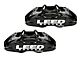 LEED Brakes MaxGrip Lite 4-Piston Power Front Disc Brake Conversion Kit with MaxGrip XDS Rotors; Black Calipers (1970 Mustang w/ Automatic Transmission & Front Drum Brakes)