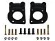 LEED Brakes Power Front Disc Brake Conversion Kit with 8-Inch Brake Booster, Master Cylinder, Brake Pedal and MaxGrip XDS Rotors; Black Calipers (67-69 Mustang w/ Manual Transmission & 5-Lug)