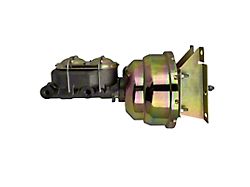 LEED Brakes Compact-10 Series 8-Inch Dual Power Brake Booster with 1-1/8-Inch Dual Bore Master Cylinder; Zinc Finish (73-91 Blazer, C10, C15, Jimmy, K10, K15)