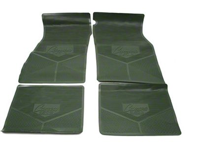 Legendary Auto Interior Camaro, Vinyl Floor Mat Set, Custom Vintage Logo, Camaro RS 1967-1969