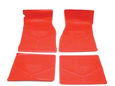 Legendary Auto Interiors Camaro Vinyl Floor Mat Set, Custom Vintage Logo, Camaro SS 1967-1969