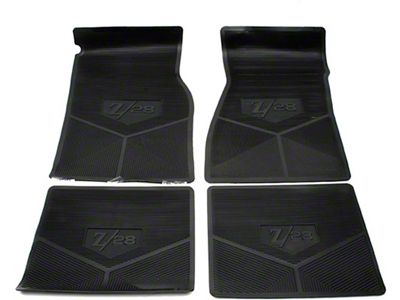 Legendary Auto Interiors Camaro Vinyl Floor Mat Set, Custom Vintage Logo, Z28 1967-1969