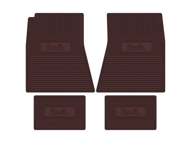 Legendary Auto Interiors Chevelle Floor Mats, Chevelle, Maroon, 1968-1972