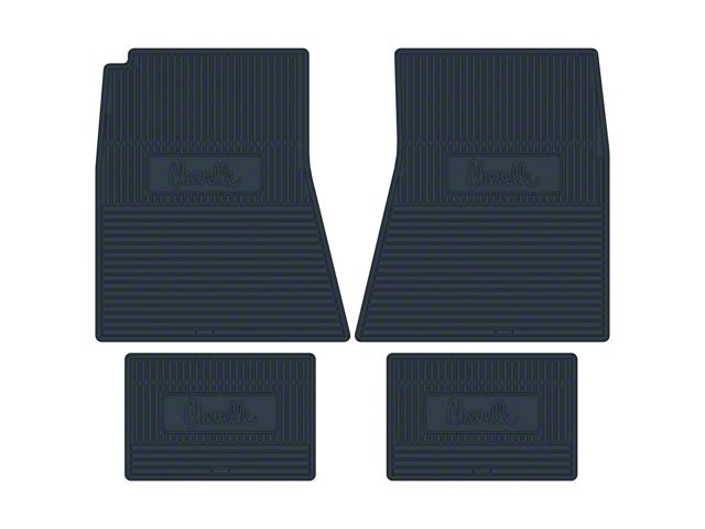 Legendary Auto Interiors Chevelle Floor Mats, Dark Blue, 1968-1972