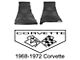 Legendary Auto Interiors Ltd Rubber Floor Mats, With C3 Logo 25-13324 Corvette 1968-1972
