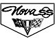 Legendary Auto Interiors Nova Rubber Floor Mats, With Nova Script, SS Emblem And Flag, 1965 (Nova, Super Sport SS Coupe, Two-Door)