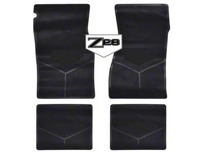 Legendary Auto Interiors, Rubber Floor Mats, With Z28 Emblem 33-11326 Camaro 1977-1978