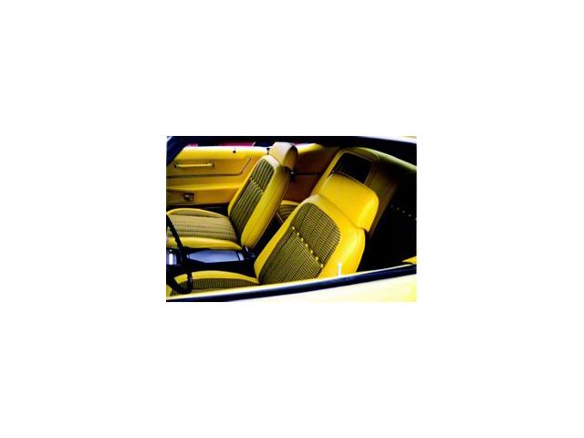 Legendary Auto Interiors, Seat Cover Set, Front Bucket And Rear Seat, Yellow Houndstooth 180477 Camaro 1969
