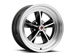 Legendary Wheel GT9 Charcoal Machined Wheel; 15x7; 6.9mm Offset (64-73 Mustang)