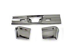 3-Piece Rear Bumper; Chrome (1966 Impala)