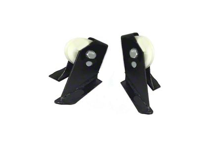 Emergency Parking Brake Firewall Pulley Mount Bracket Set (61-64 Biscayne, Impala)
