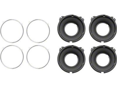 Headlight Mounting Bucket and Trim Ring Set (58-66 Biscayne, Impala)