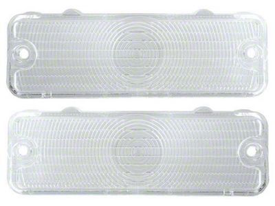 Parking Light Lenses; Clear (1966 Biscayne, Caprice, Impala)