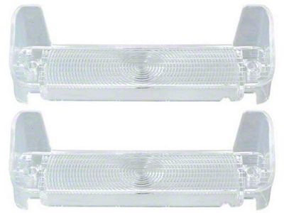 Parking Light Lenses; Clear (1967 Biscayne, Caprice, Impala)