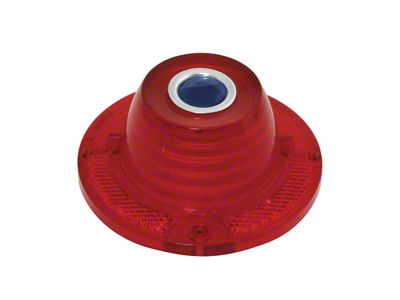 Tail Light Lens with Blue Dot; Red (1962 Biscayne, Impala)