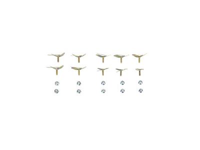 Upper Long Quarter Wing Fin Molding Clip Set (1960 Impala 2-Door)