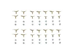 Upper Wing Fin Molding Clip Complete Set (1960 Impala 2-Door)