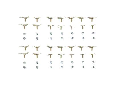 Upper Wing Fin Molding Clip Complete Set (1960 Impala 2-Door)