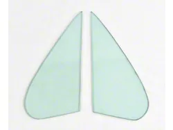 Vent Glass; Original Green Tint (61-62 Impala Convertible, Hardtop)