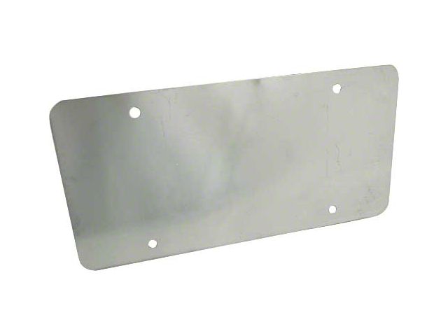 License Plate Backing Cover - Plain - Stainless Steel