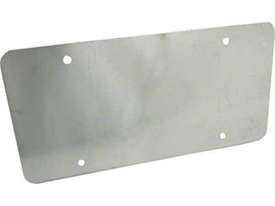 License Plate Backing Cover - Plain - Stainless Steel