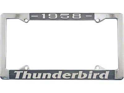 License Plate Frame, 1958 Thunderbird