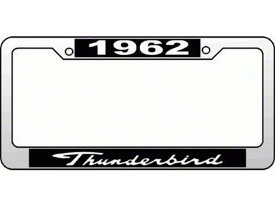 License Plate Frame, 1962 Thunderbird