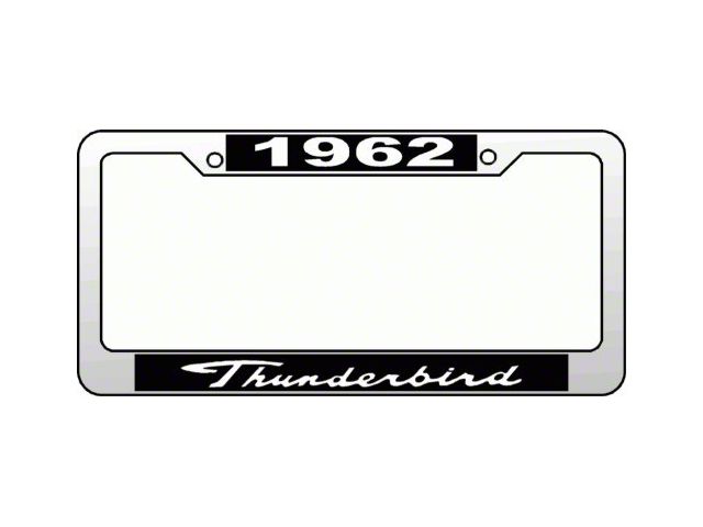 License Plate Frame, 1962 Thunderbird