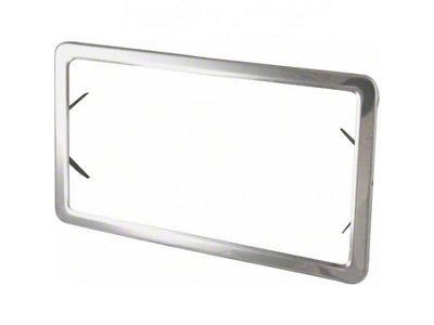 License Plate Frames, Stainless Steel