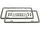 License Plate Frames, Stainless Steel With Stainless Steel Hardware, Fits Modern Sized Plates