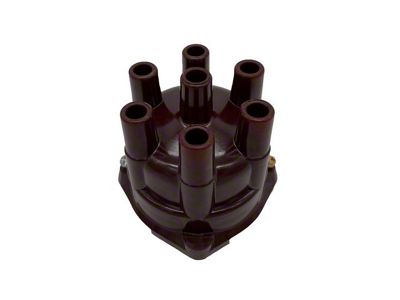 Liland Global Distributor Cap; Red; Brass Contact (67-74 230/250 I6 Camaro)