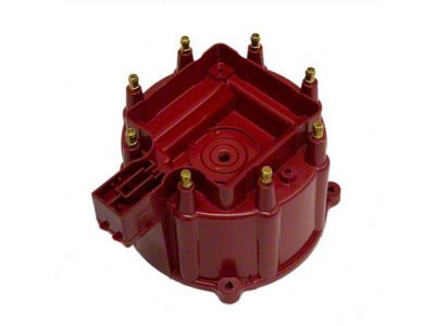 Liland Global Distributor Cap; Red; Brass Contact (85-86 5.0L Camaro)