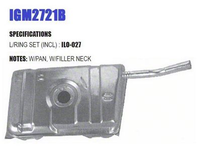 Liland Global Fuel Tank with Filler Neck and Pan (82-92 Camaro)