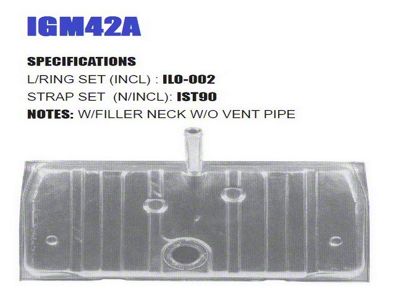 Liland Global Fuel Tank with Filler Neck and without Vent Pipe (1970 Camaro w/o EEC)