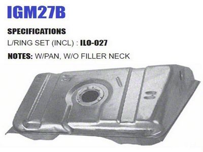 Liland Global Fuel Tank with Pan and without Filler Neck (82-92 Camaro)