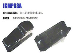 Liland Global Oil Pan with Dipstick on Left Side (67-79 Small Block V8 Camaro)