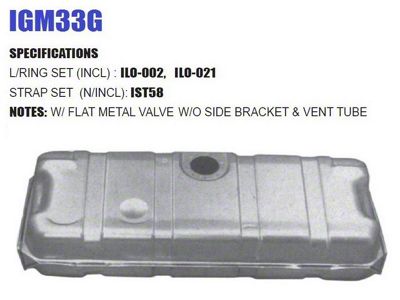 Liland Global Fuel Tank without Vent Tube (1970 454-460 HP V8 Corvette C3 w/o EEC)