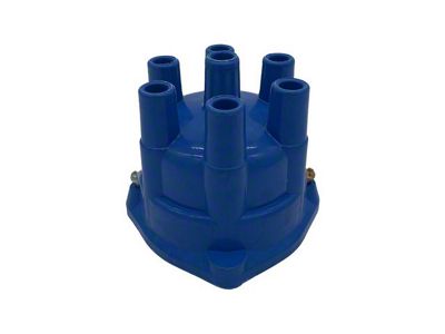 Liland Global Distributor Cap; Blue; Brass Contact (67-74 230/250 I6 Firebird)