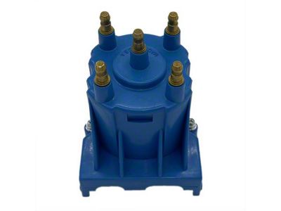 Liland Global Distributor Cap; Blue; Brass Contact (85-86 2.5L Firebird; 85-92 V6 Firebird)
